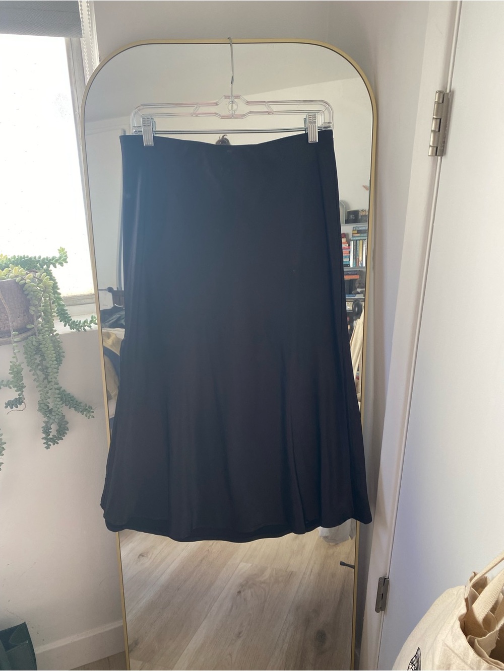 Audrey 3+1 Black A-Line Midi Skirt